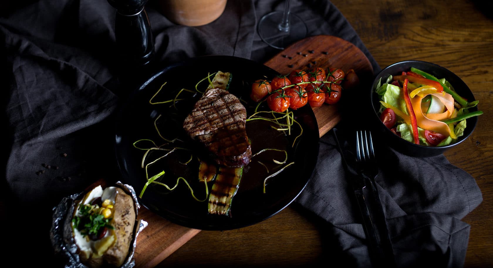 Steak vom Grill bei URBAN's Wien